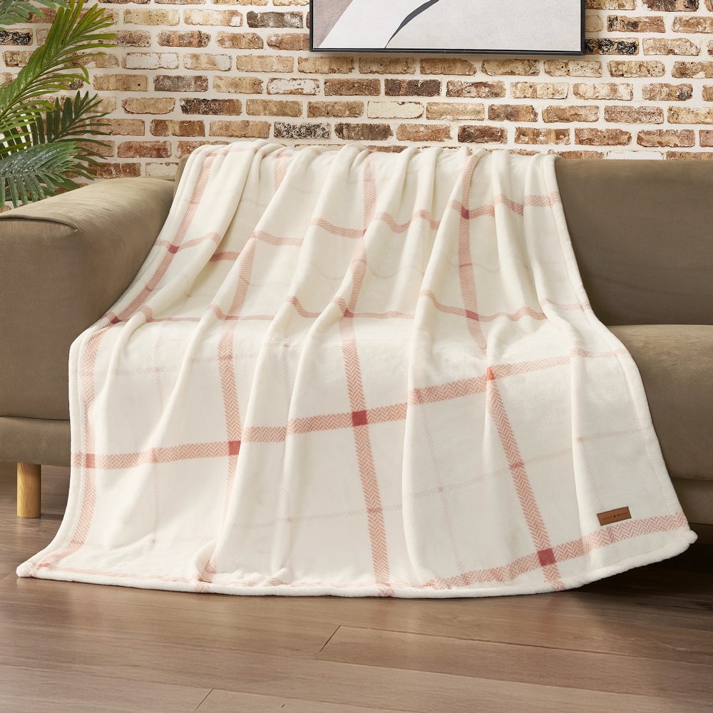 Lucky Brand Palmdale Throws Plush 50" x 70" Throw Blanket