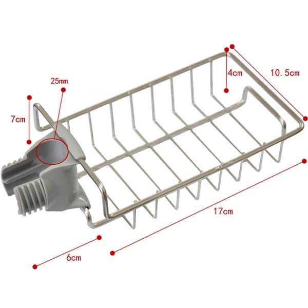 Stainless Steel Kitchen Faucet Sponge Holder Sink Organizer Drainer ...