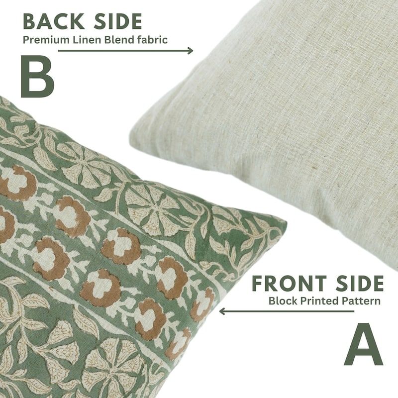 Bohemian Hand Block print Cushion Cover- RAJAT