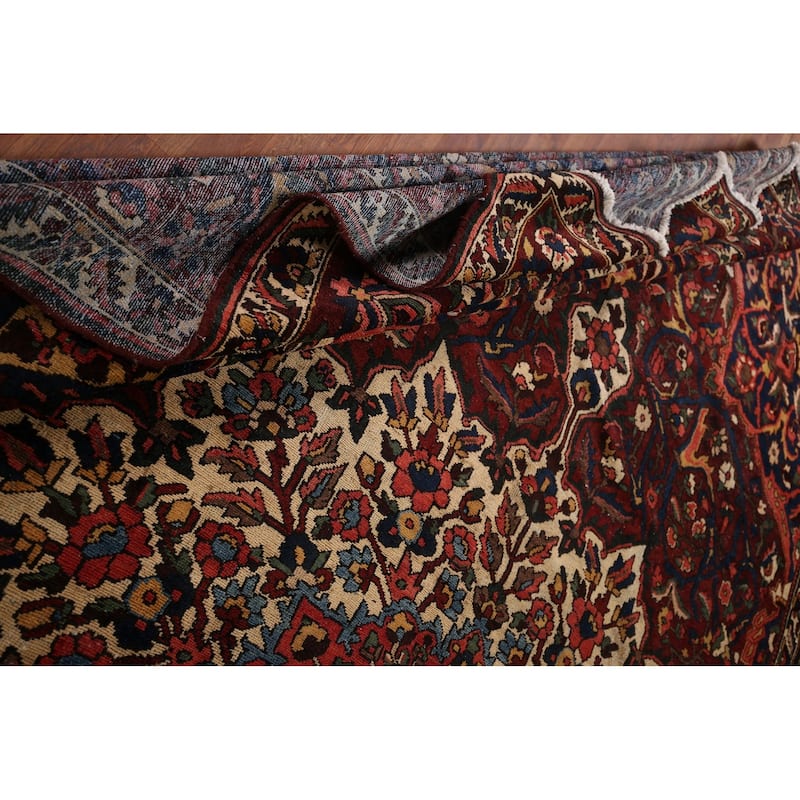 Bakhtiari Large Antique Persian Area Rug Hand-Knotted Wool Carpet - 11'0" x 16'9"