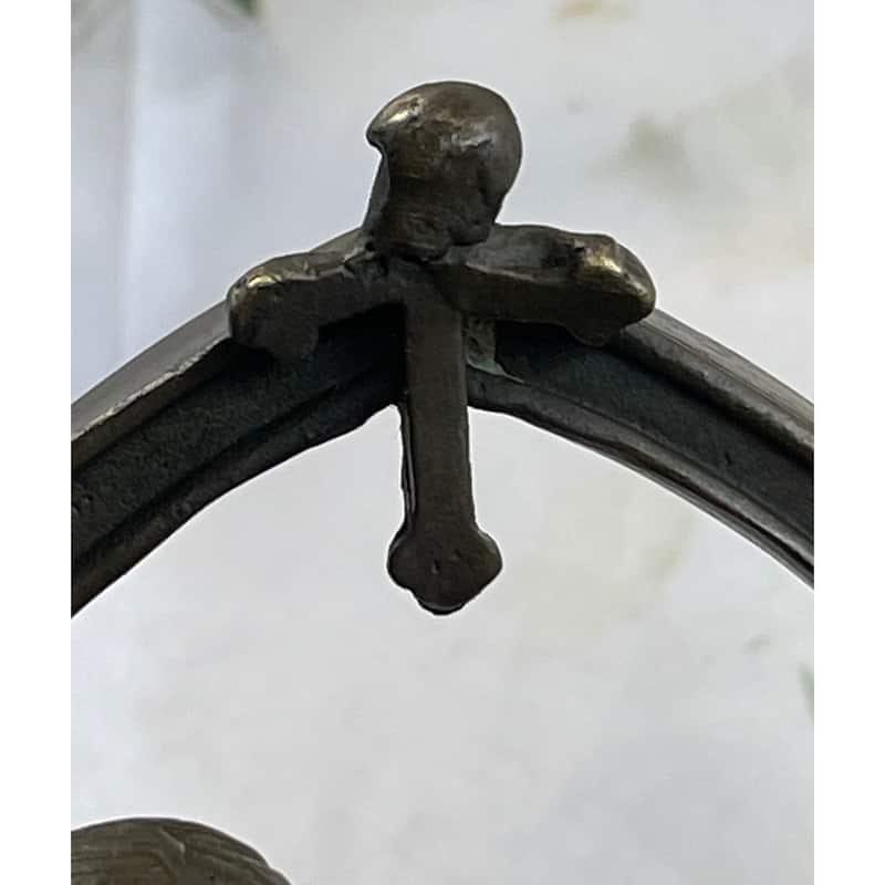 Bronze Sculpture Art Deco Winged Angel Religion Artwork Figurine Statue Gift