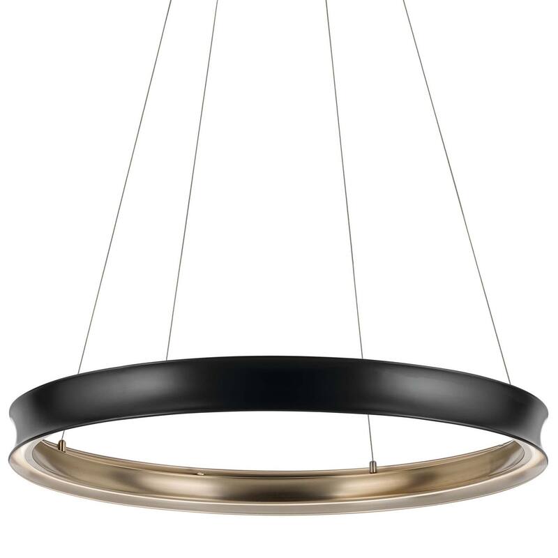 Kichler 52747LED Larousse 40" Wide LED Suspension Pendant - Black