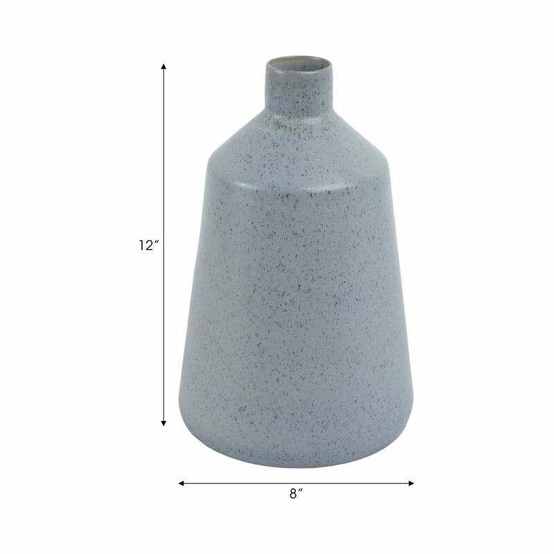 Terracotta Vase Decorative Accent with Tapered Design and Narrow Neck