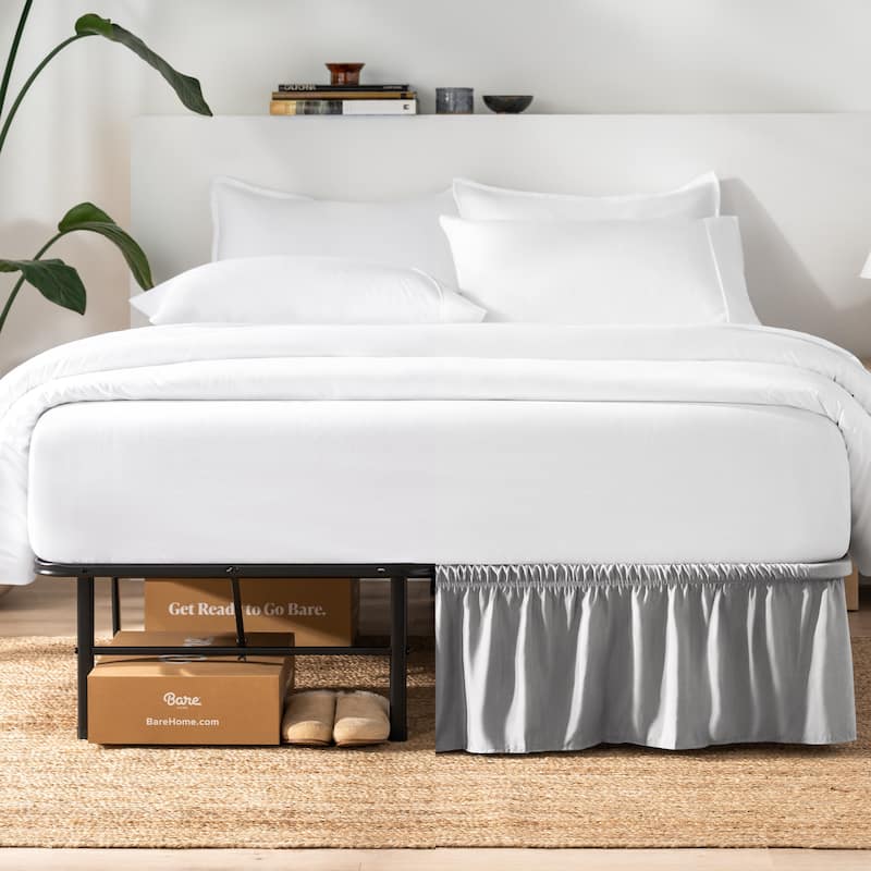 Bare Home Adjustable Wrap Around Bed Skirt
