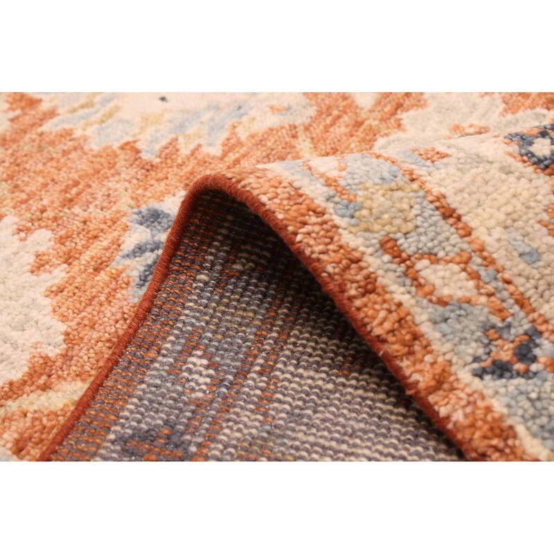 ECARPETGALLERY Hand-knotted Jules Serapi Burnt Orange Wool Rug - 8'0 x 10'0