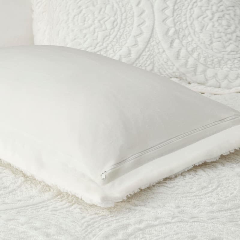 Madison Park Nova Ivory Embroidered Medallion Ultra Plush Comforter Set