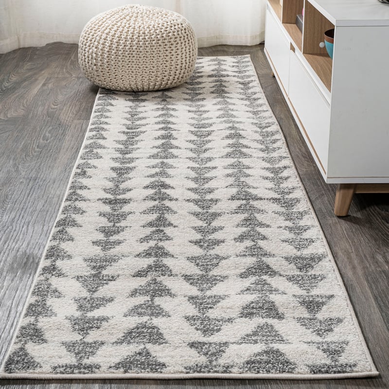 JONATHAN Y Khalil Moroccan Triangle Geometric Area Rug