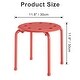 preview thumbnail 27 of 43, Stacking Stools Portable with Metal Frame Stack Nesting Stools ColorfulStackable Bar Stools Chairs (Set of 6 or 8)