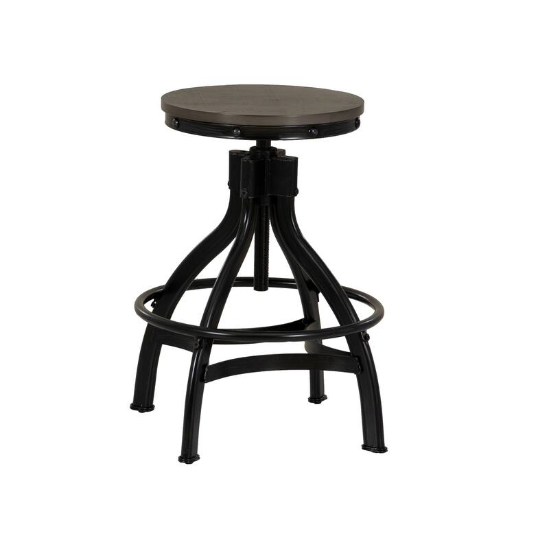 Caverly Backless 24-30 inch Adjustable Height Counter Stool (Set of 2)