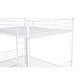 preview thumbnail 15 of 15, Industrial Modern Full over Full Metal Bunk Bed with Trundle, Save Space or Split Into 2 Beds, Crafted For Safety, White