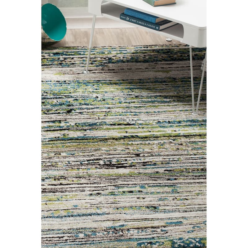 SAFAVIEH Porcello Neri Modern Multicolor Abstract Area Rug