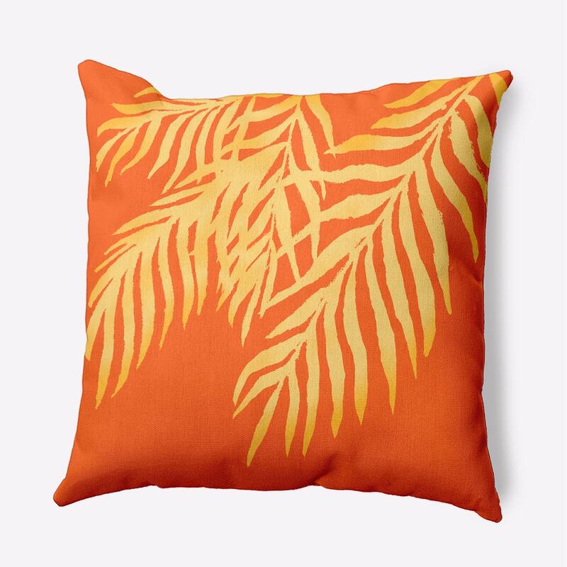 Blowing Palm Fronds Decorative Throw Pillow - 18" x 18" - Celosia