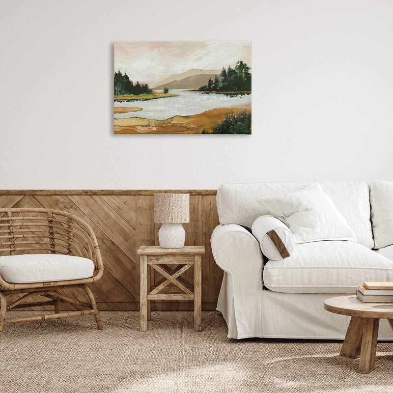Stupell Relaxing Valley Lake Canvas Wall Art Design By Max Maxx