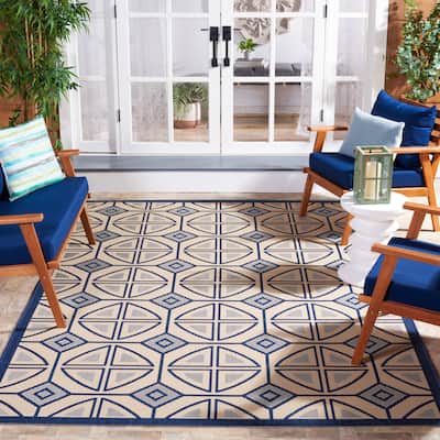 SAFAVIEH Courtyard Saundra Indoor/ Outdoor Waterproof Patio Backyard Rug