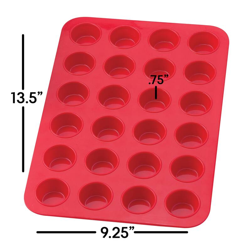 Mrs. Anderson's Baking Silicone 24Cup Mini Muffin Pan On Sale Bed Bath & Beyond 39091837