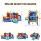preview thumbnail 2 of 8, Gymax Kid Inflatable Bounce House Slide Jumping Castle w/Soccer Goal