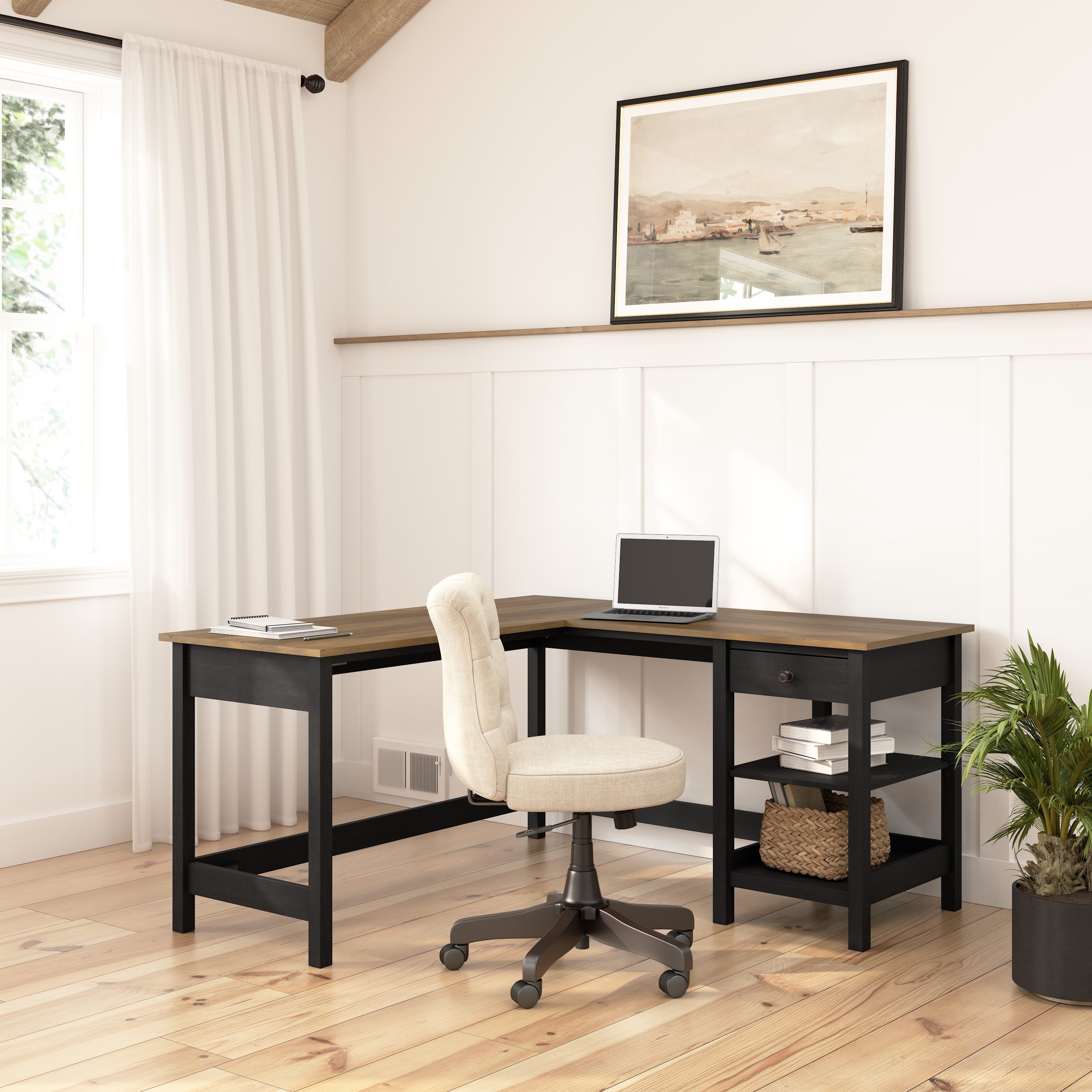 The gray barn orchid gulch store farmhouse computer desk with drawers