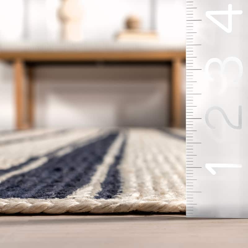 Calathea Striped Jute Area Rug