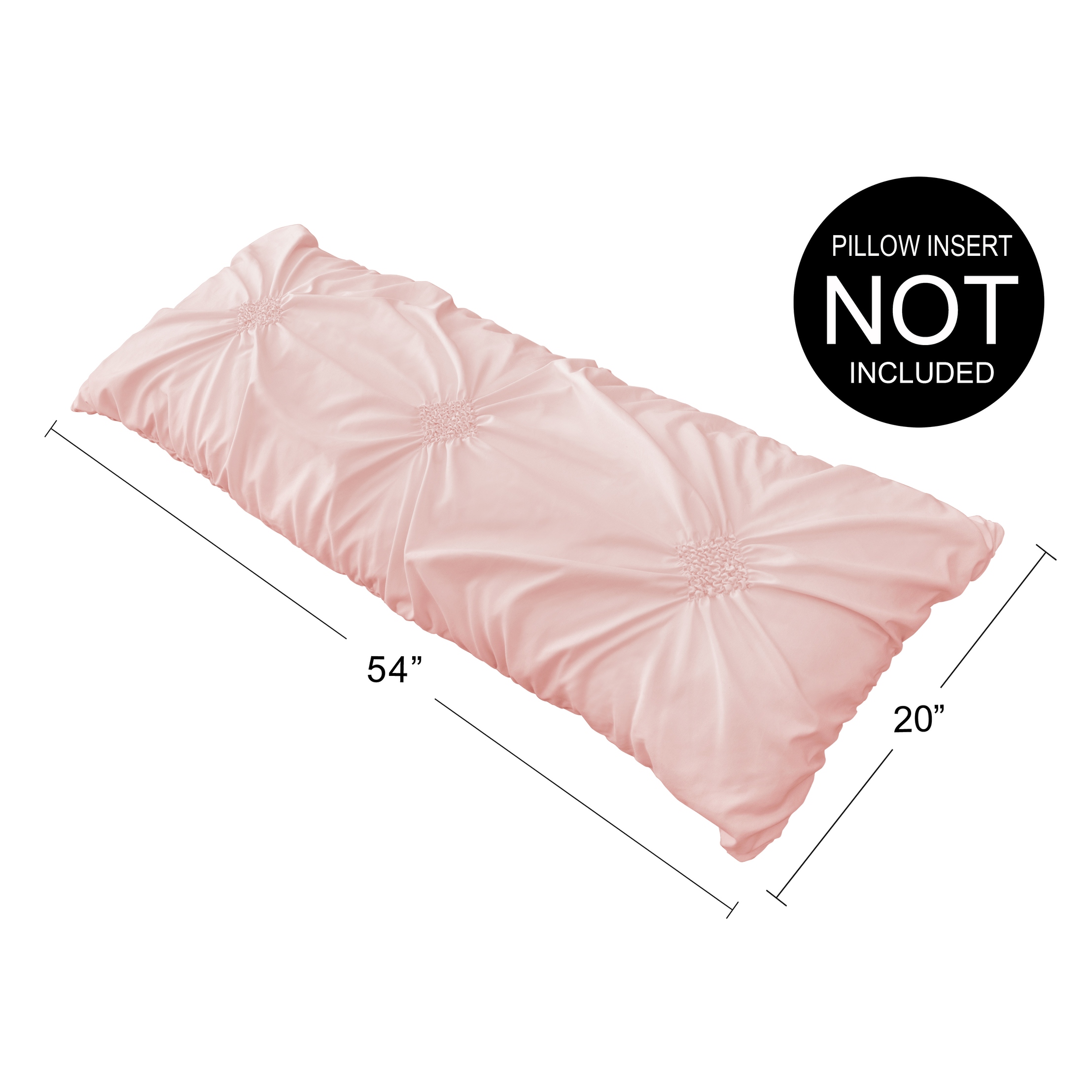 Blush pink body clearance pillow
