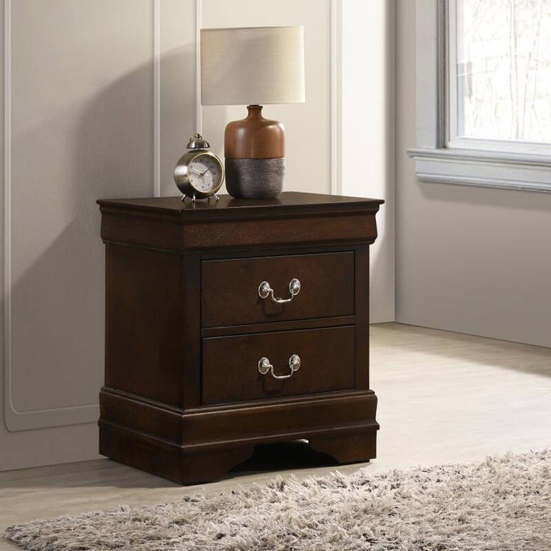 MDF Nightstand with 2 Drawers