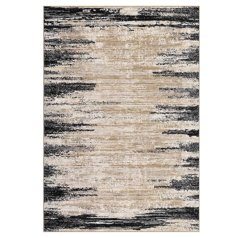 Washable Area Rugs for Living Room Modern Abstract Rug Non Slip Non Shedding Stain Resistant Carpet