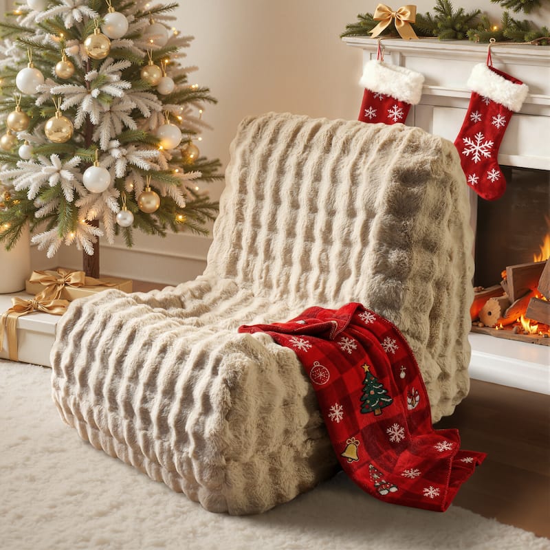 OVIOS Cloud-Like Plush Bean Bag Chair (Reinforced Pile Edition)