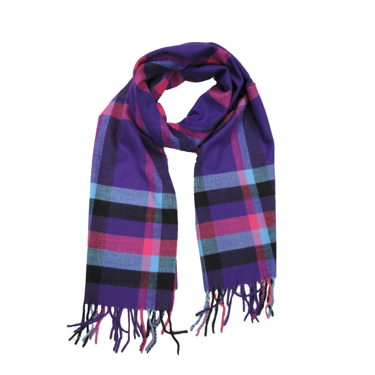 Bleu Nero Luxurious Winter Scarf Premium Cashmere Feel Solid Colors Men and Women Camel