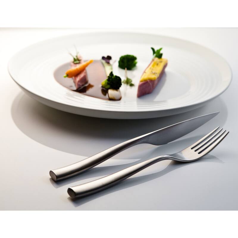 Mepra Arte Flatware Set - 5-Pieces - Ice Silver