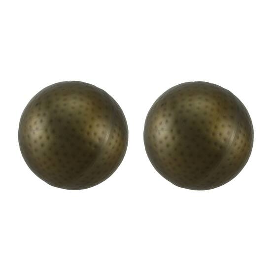 Shop 2 Piece Brushed Bronze Finish Dimpled Metal Decor Ball Set 5