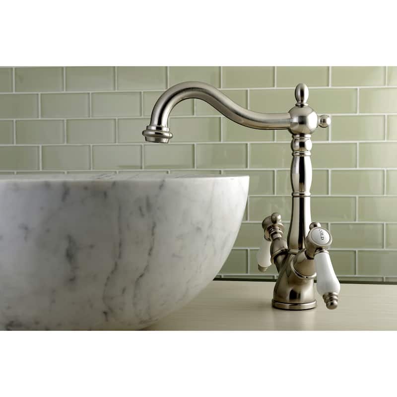 Kingston Brass Bel-Air 1.2 GPM Deck Mounted Bathroom Faucet