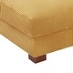 preview thumbnail 33 of 56, Modern Corduroy Fabric Oversized Accent Ottoman