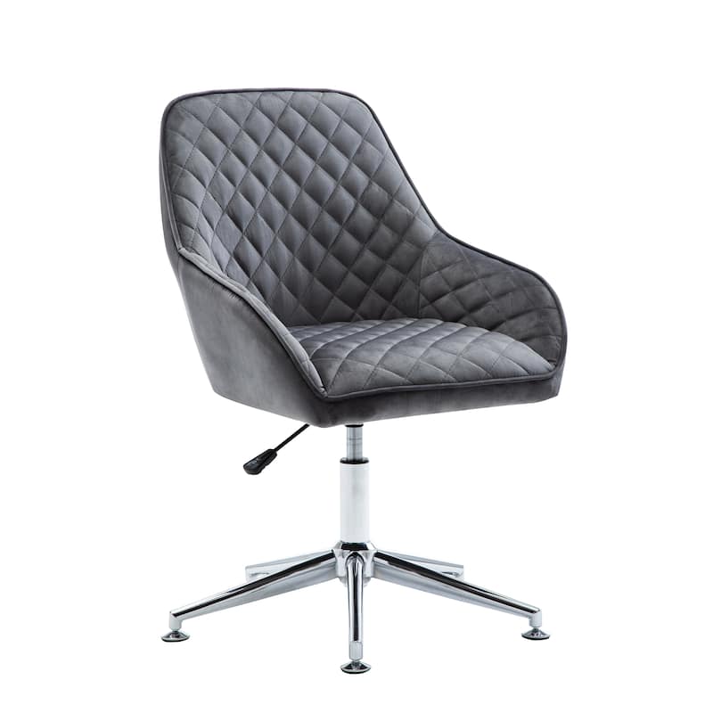 Porthos Home Vinita Height Adjustable Swivel Office Chair, Velvet Upholstery