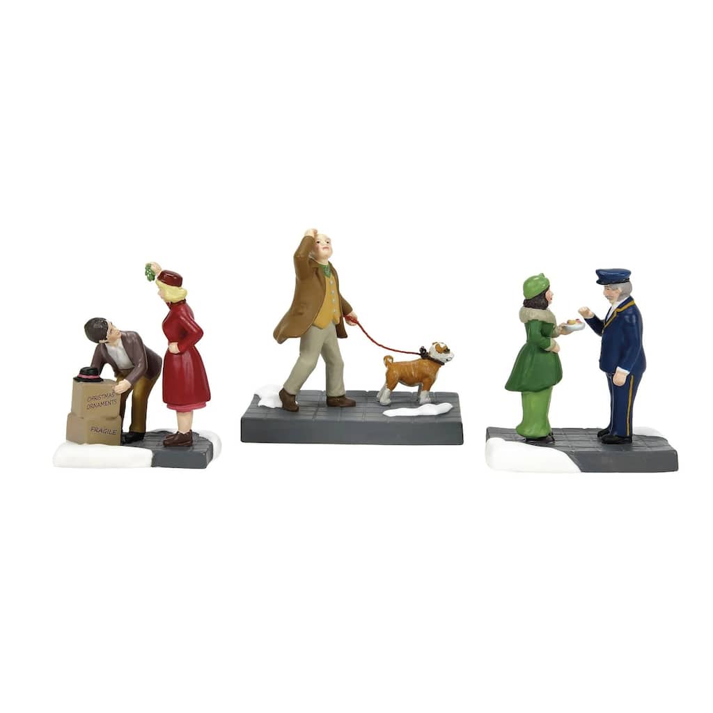 Department 56 Christmas In The City Friends & Neighbors Figurines - Set of 3 - 6013401