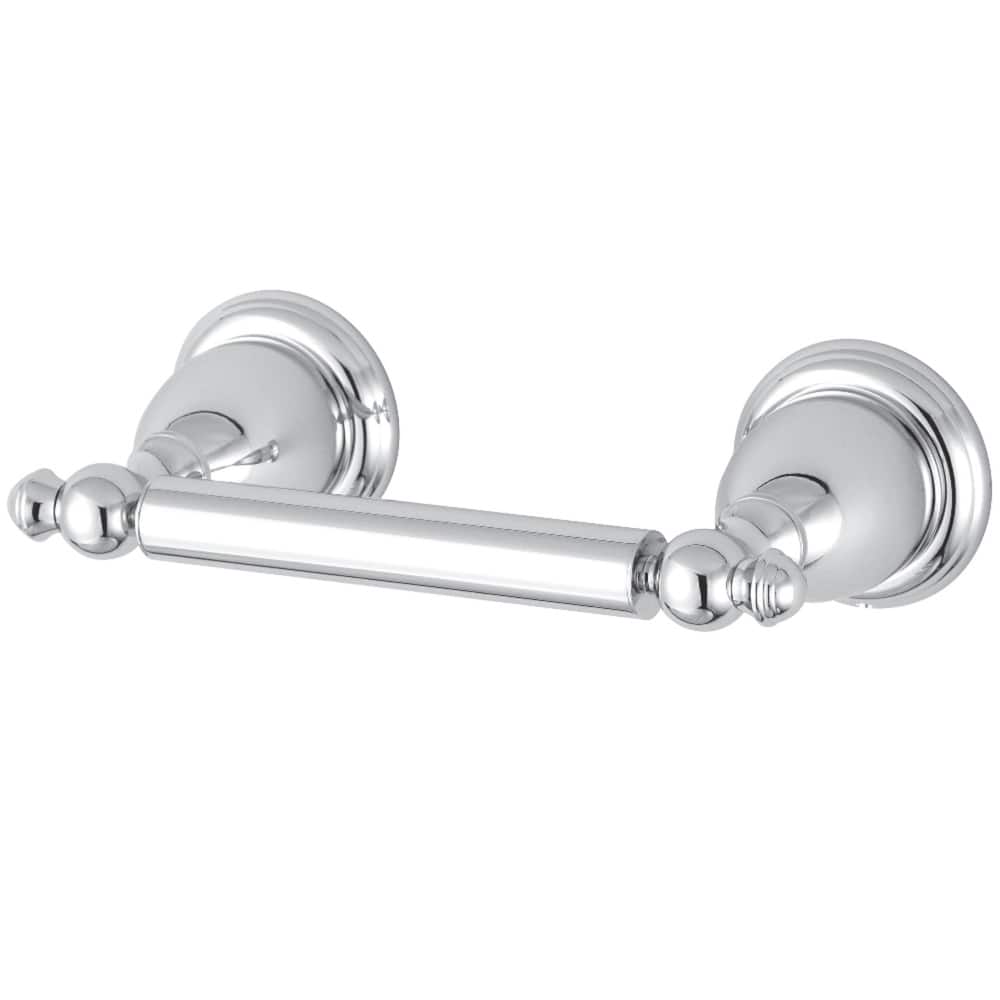English Vintage Toilet Paper Holder in Polished Chrome