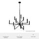 preview thumbnail 6 of 13, Hunter Sunjai 12-Light 3-Tier Candle Chandelier - Contemporary, Glam, Geometric