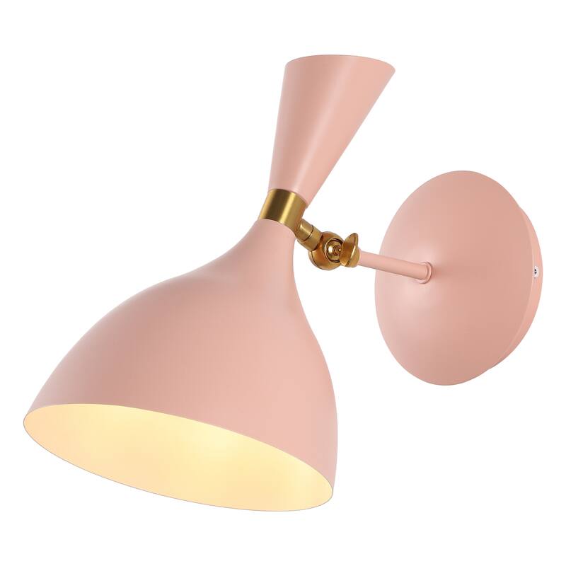 Josef 10" Iron Retro LED Wall Sconce, Black by JONATHAN Y - One