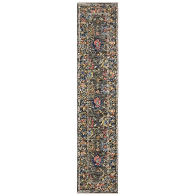 HomeRoots Oriental Traditional Rectangle Area Rug