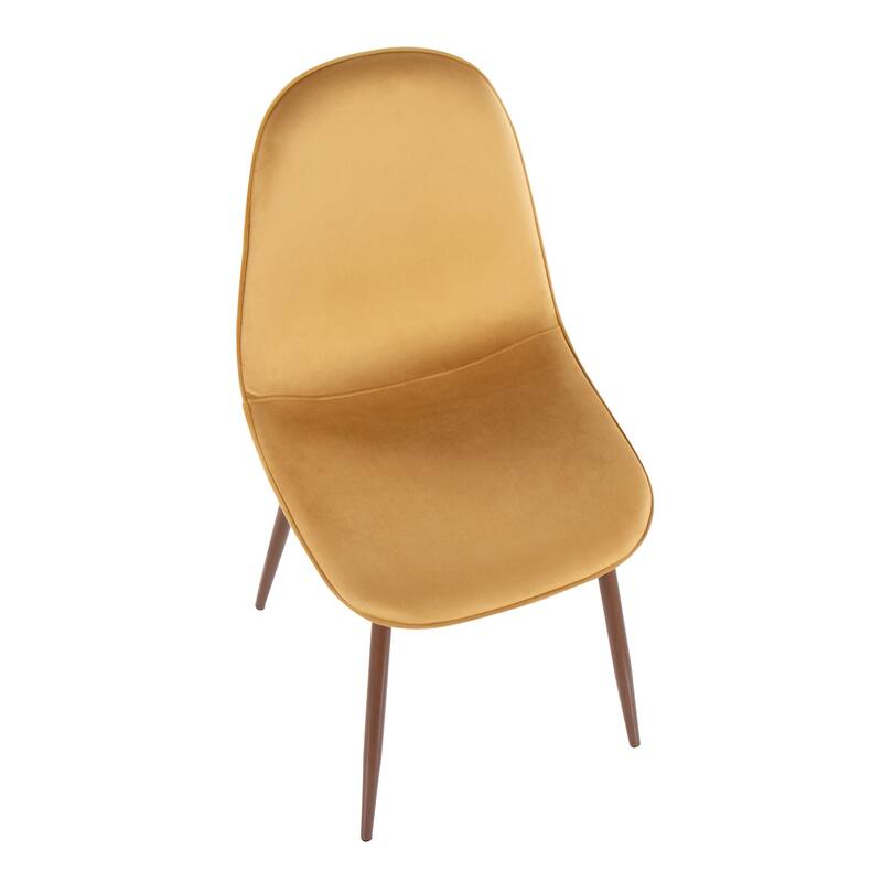 Pebble Mid-Century Modern Upholstered Accent / Dining Chair (Set of 2)