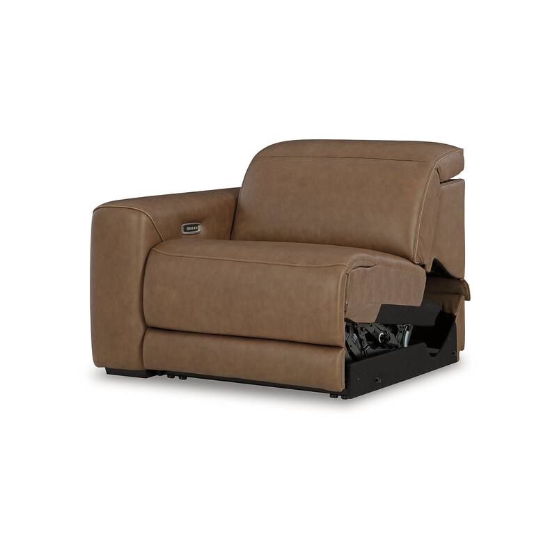 Signature Design by Ashley Rally-Up Brown 6-Piece Power Reclining Sectional with Console - 155" W x 142" D x 34" H