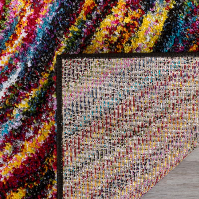 SAFAVIEH Fiesta Shag Karima Abstract Rug