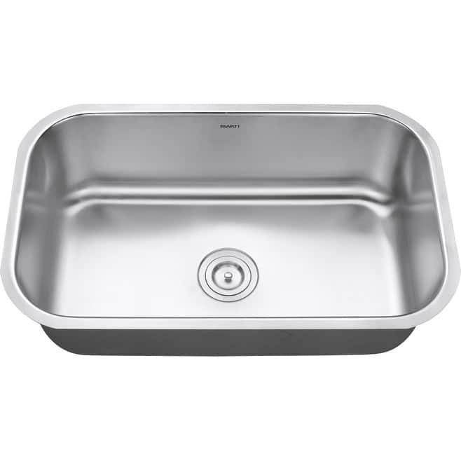 Ruvati 30-inch Undermount 16 Gauge Stainless Steel Kitchen Sink Single Bowl - RVM4250 - 30″ x 18-1/8″