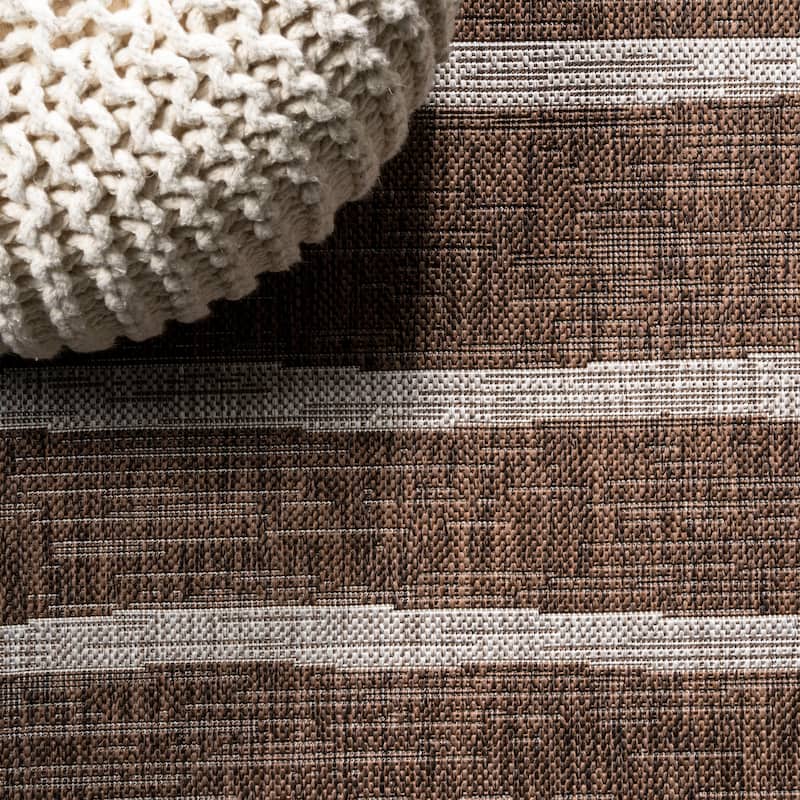 JONATHAN Y Andratx Berber Stripe Indoor/Outdoor Area Rug