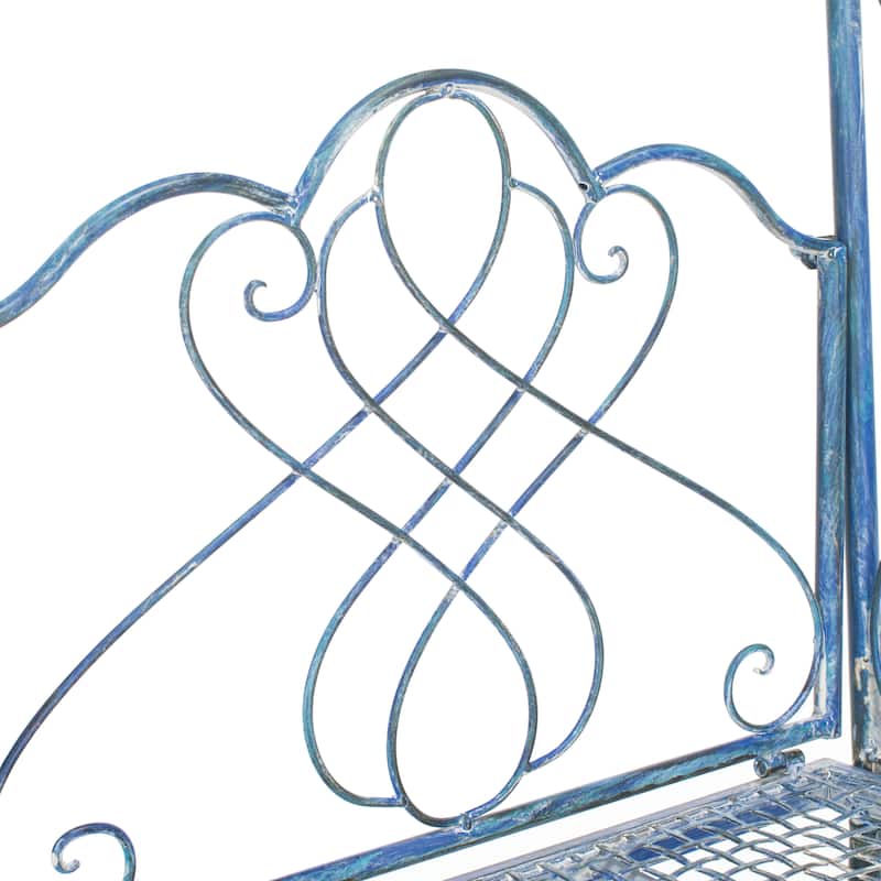 SAFAVIEH Outdoor Ryleigh Victorian Scroll Iron Arbor