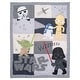 preview thumbnail 8 of 8, Lambs & Ivy Star Wars Classic 3-Piece Baby Crib Bedding Set - Yoda/Darth Vader
