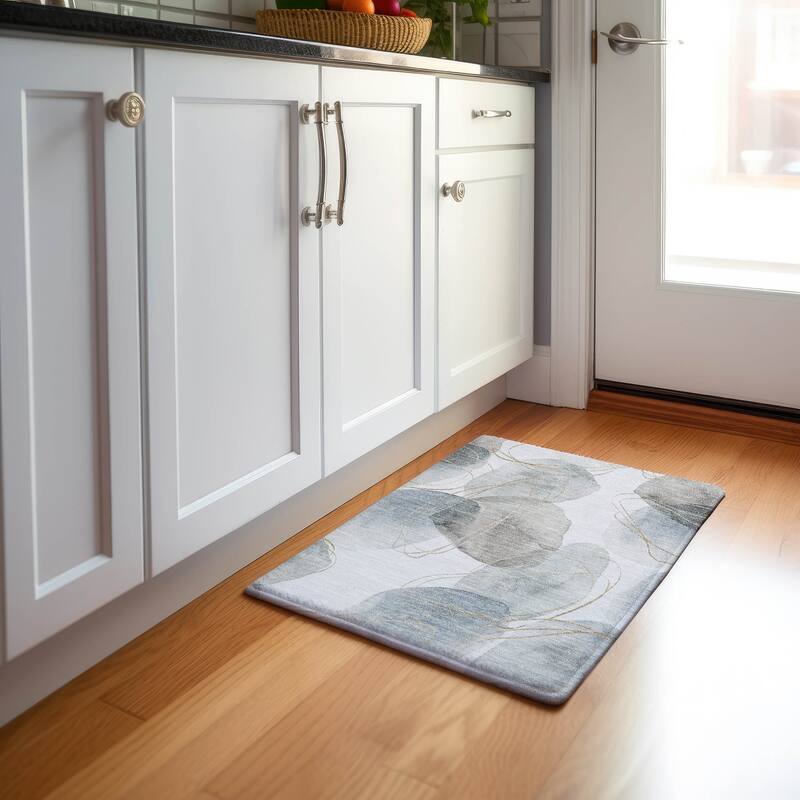 Premium Washable Super Soft Abstract Modern Mayfield Rug - Ivory - 1' 8" x 2' 6" - Rectangle