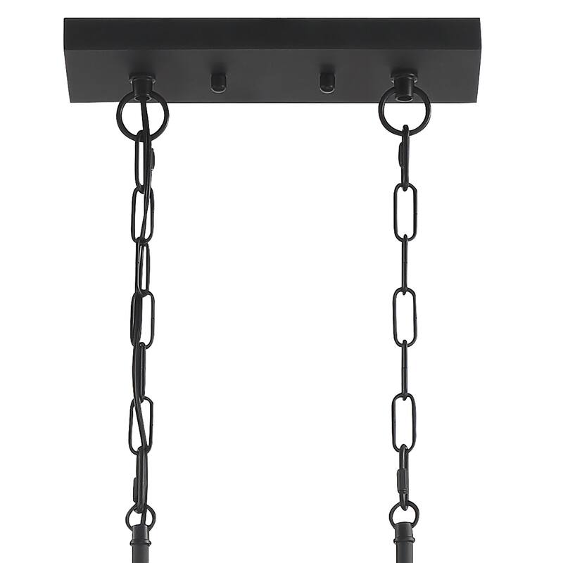 Allegray 5-light Farmhouse Rectangle Linear Chandelier for Dining Room