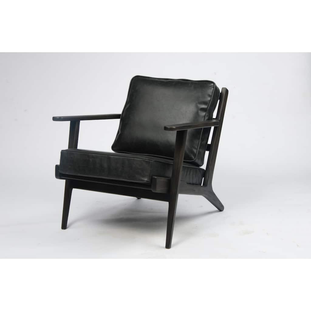 Hilliard Brooks Arm Irondale Lounge Chair, Black Wash Weathered