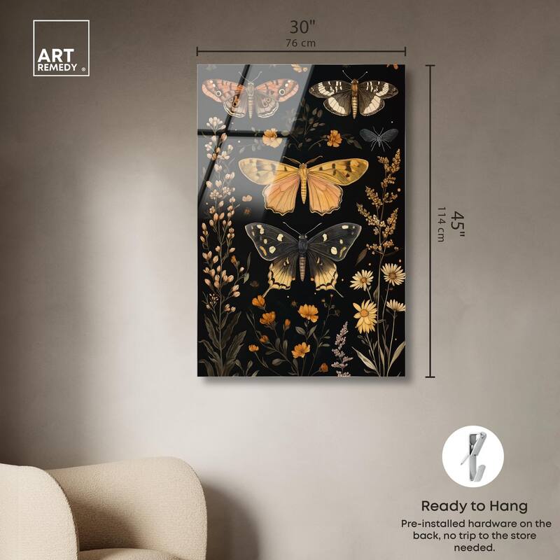 Winged Visitors II Acrylic by Art Remedy, Ready to Hang