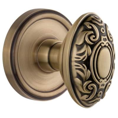Grandeur Georgetown Solid Brass Rose Single Dummy Knob with Grande