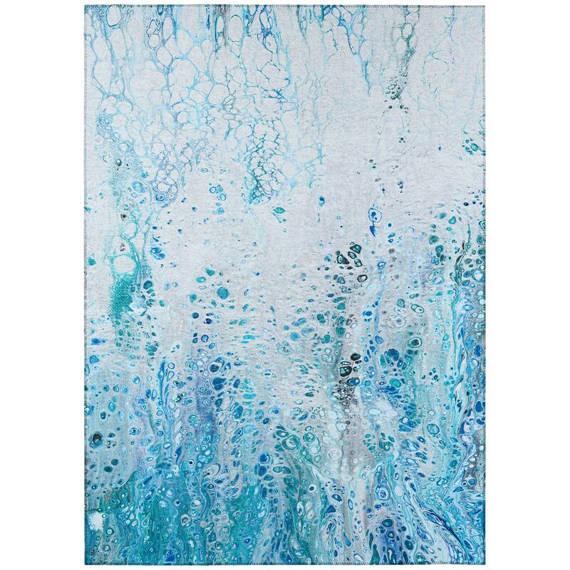 Addison Indoor/ Outdoor Karina Abstract Washable Area Rug